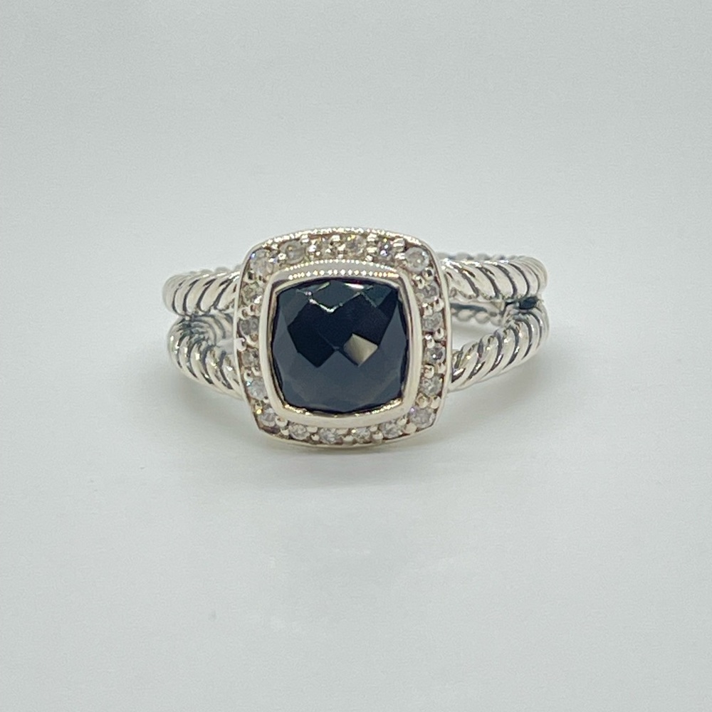 David Yurman Black Onyx Petite Albion Ring